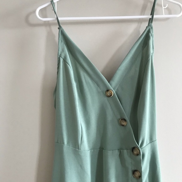 NWOT Charmed life button down sea green dress - Picture 4 of 5